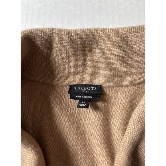 Talbots Petite Small Light Brown Cashmere - Picture 2 of 6